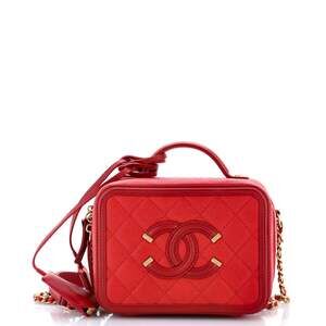 Chanel Filigree Vanity Case Quilted #237946C33B